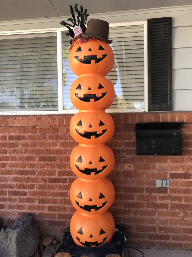 Pumpkin bucket stack