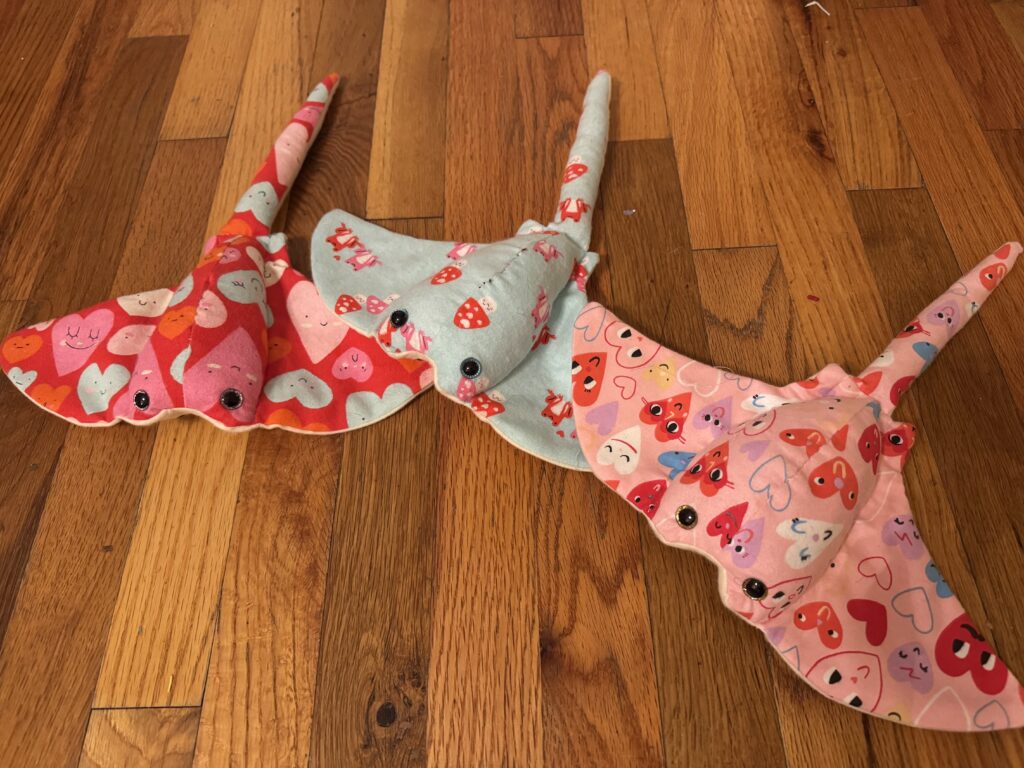 Plushie manta rays