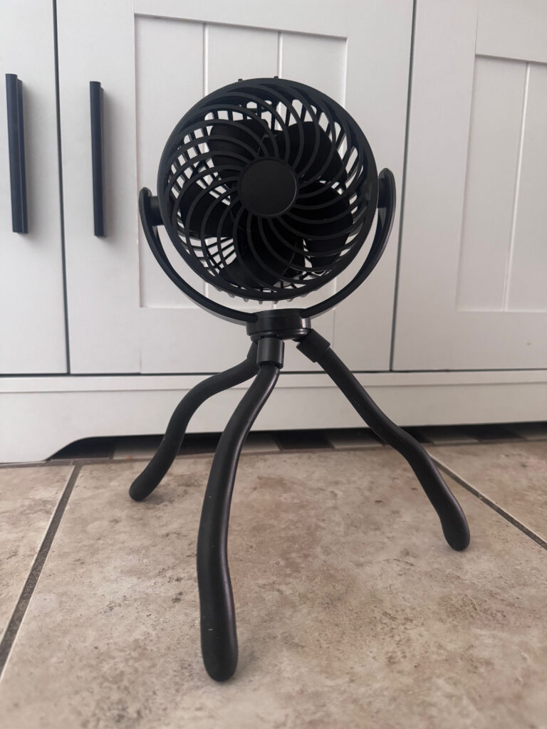 Family travel essential - portable fan