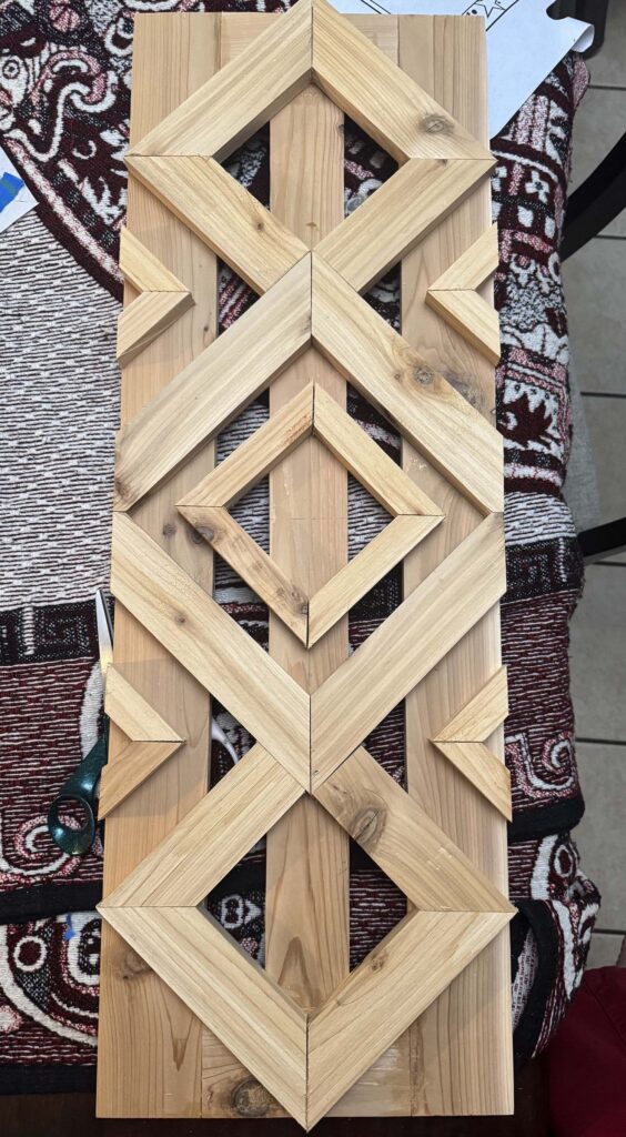 DIY shutter unfinished