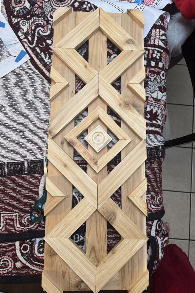 DIY shutter unfinished